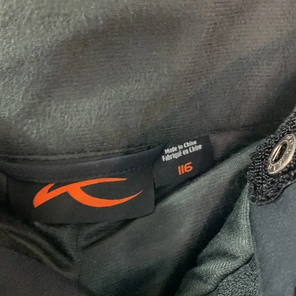 KJUS Waterproof Snowboard Ski Pants Blue Black Orange Kids Boys 6/116 Outdoor - Picture 2 of 13